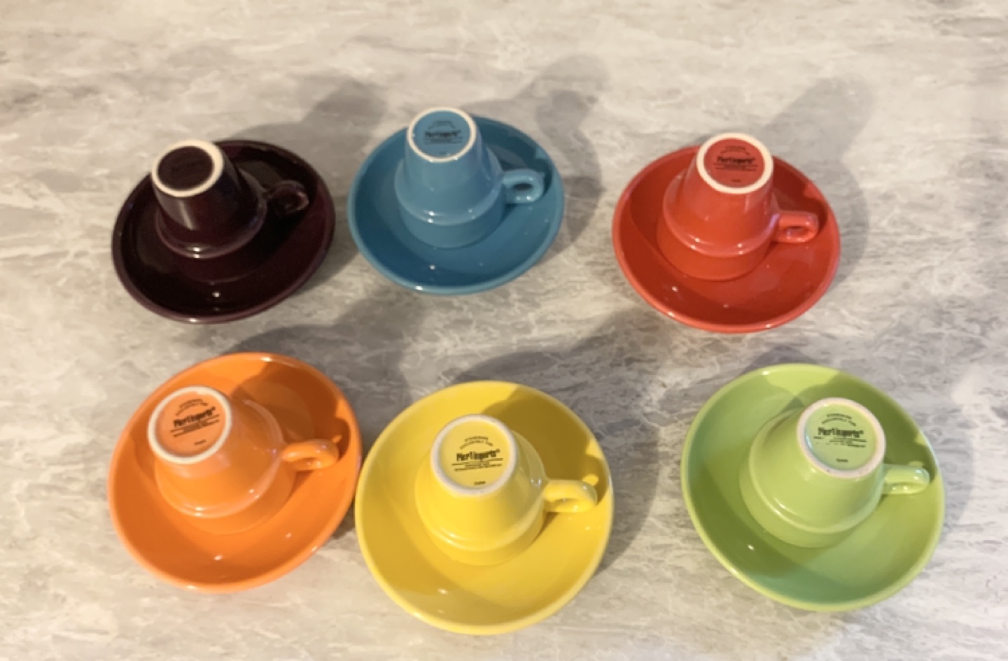 Colorful Espresso Cup and Saucer Set with Stand - photo 5