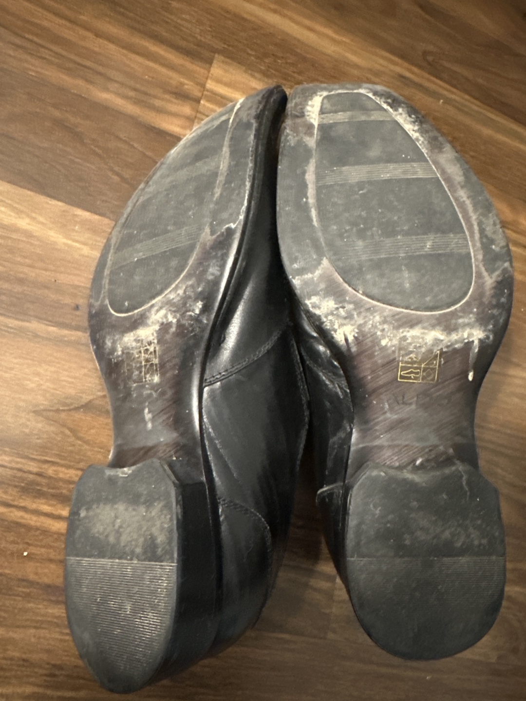 Men's Black Leather Slip-On Shoes - photo 2
