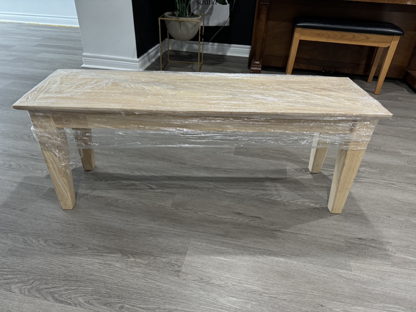 Wooden Bench, Light Colour, Maple