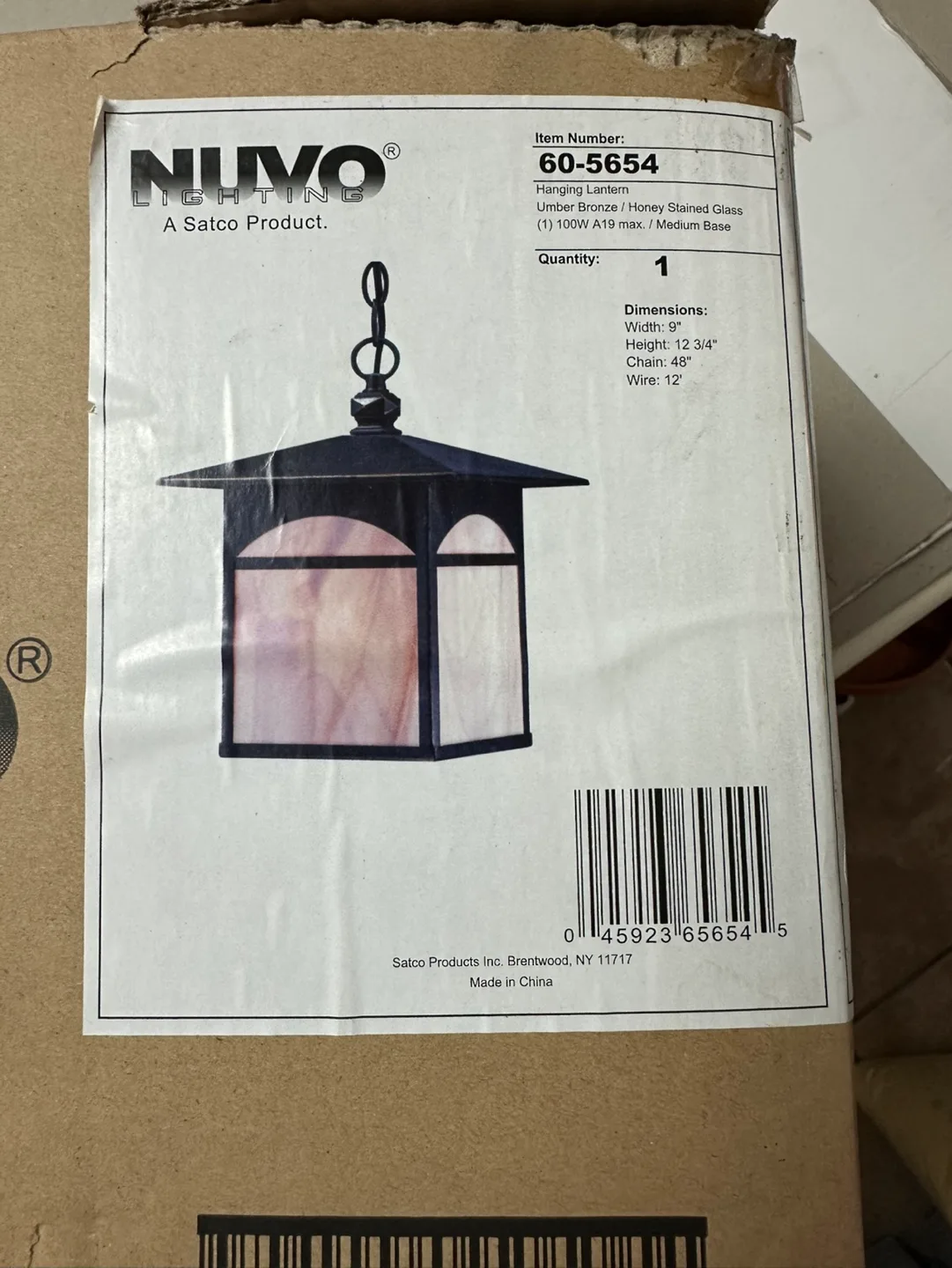 Nuvo Lighting 60/5654 Canyon Hanging Lantern image indicator(3)