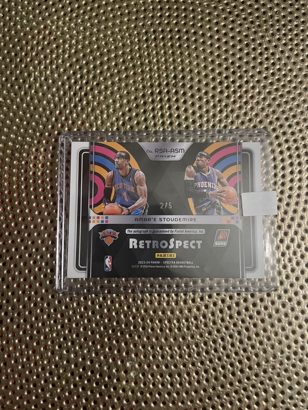 Amare Stoudemire Autographed Retrospect Prizm #RSA-ASM 2/5 - photo 2