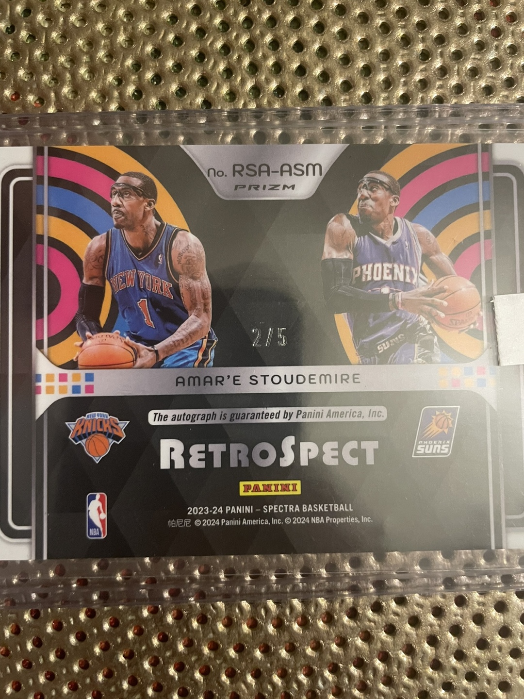 Amare Stoudemire Autographed Retrospect Prizm #RSA-ASM 2/5 - photo 3