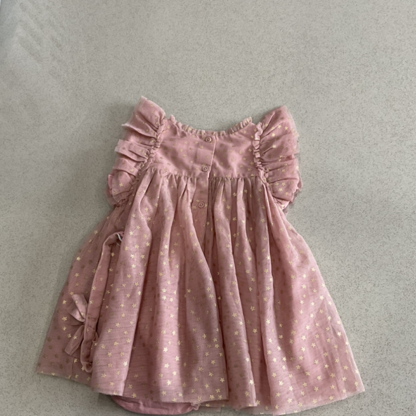 Adorable Pink & Gold Star Baby Girl Dress - photo 5