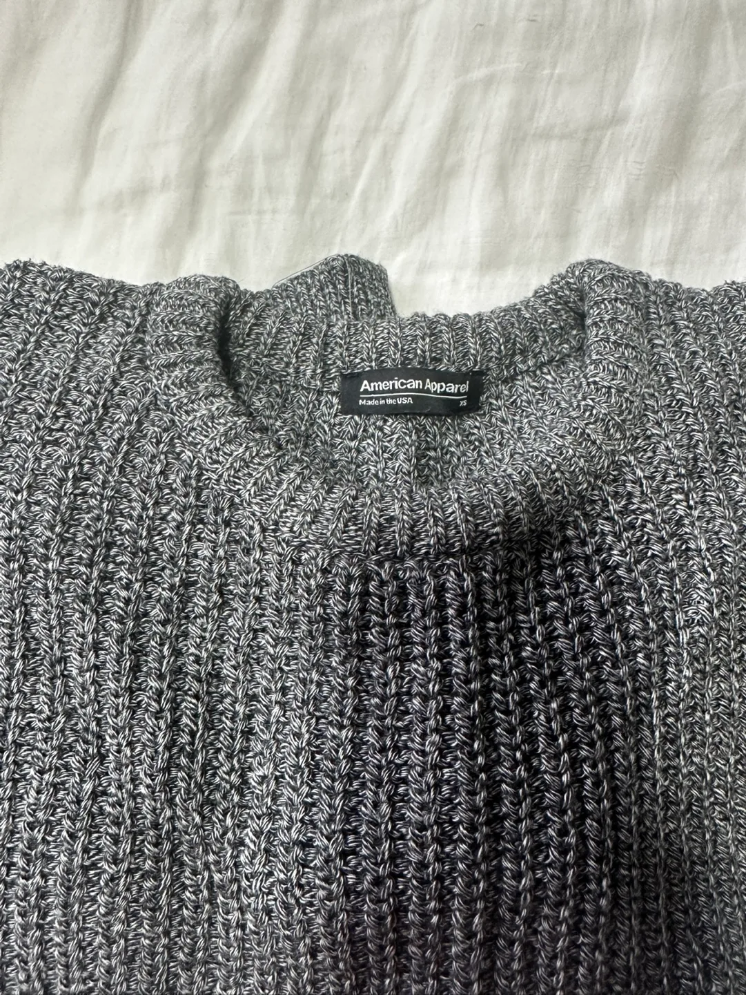 American Apparel Grey Knit Sweater Size XS image indicator(2)