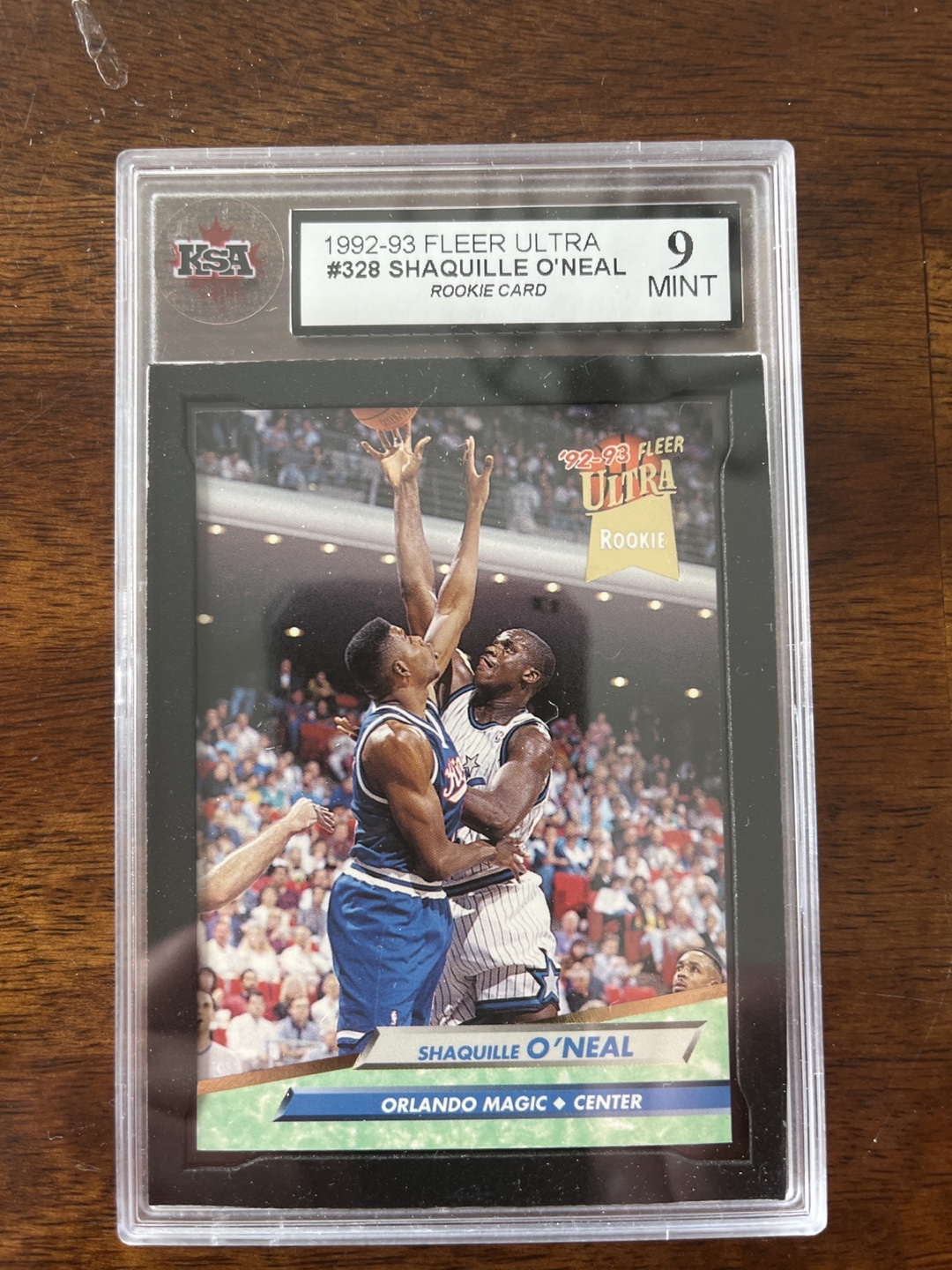 1992-93 Fleer Ultra Shaq Rookie Card #328 PSA 9