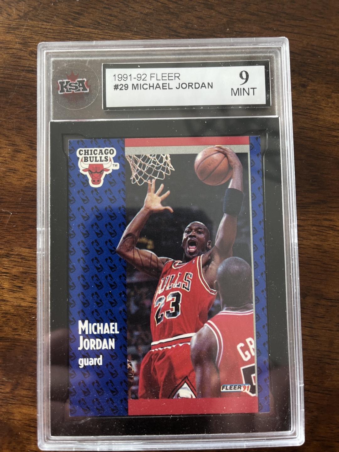 1991-92 Fleer Michael Jordan #29 Card PSA 9