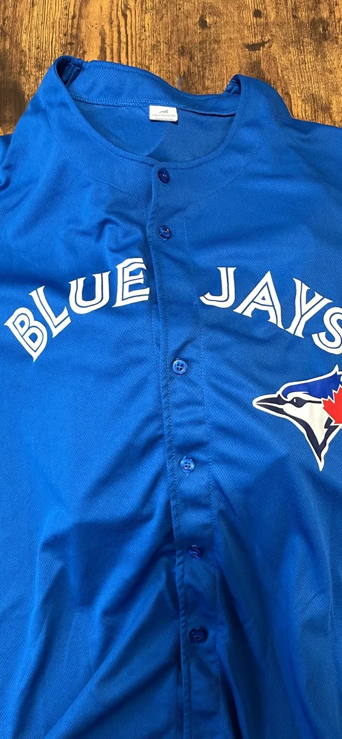 Toronto Blue Jays Button-Up Jersey image indicator(2)