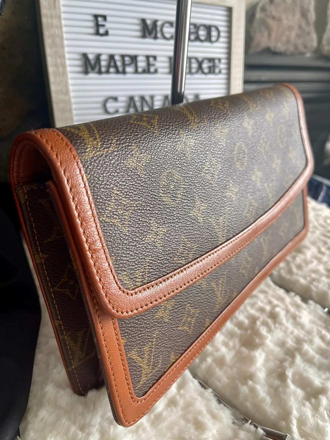 Vintage Louis Vuitton Monogram Canvas Clutch image indicator(2)