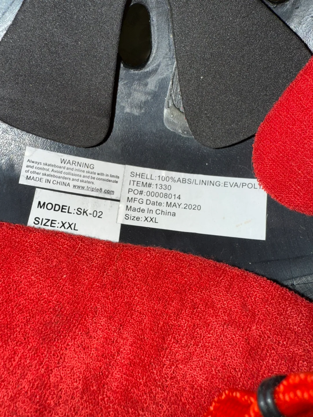 Triple Eight Sweatsaver Helmet - Size XXL image indicator(7)
