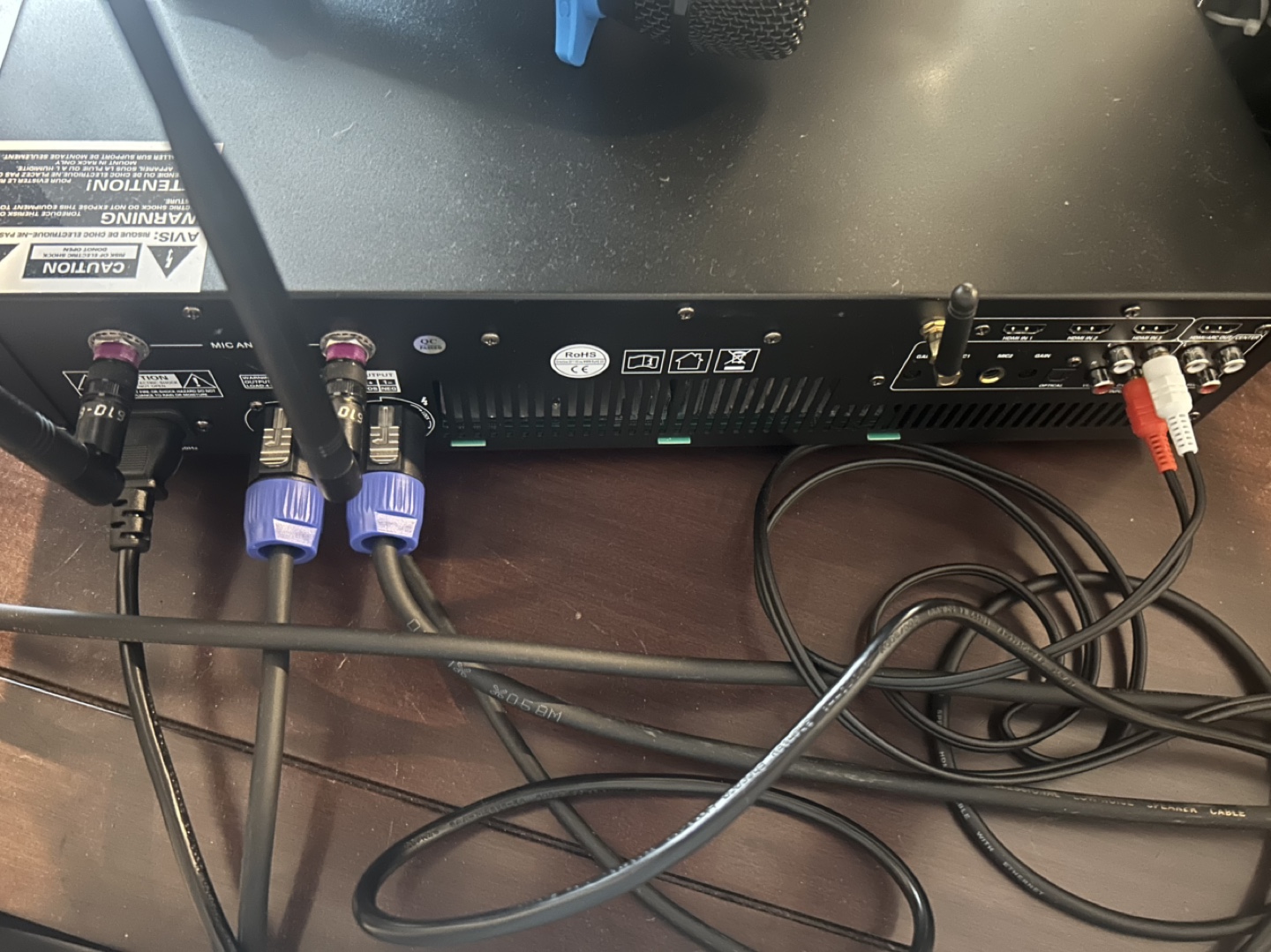 Professional Digital KTV Amplifier with 2 Wireless Microphones - photo 4