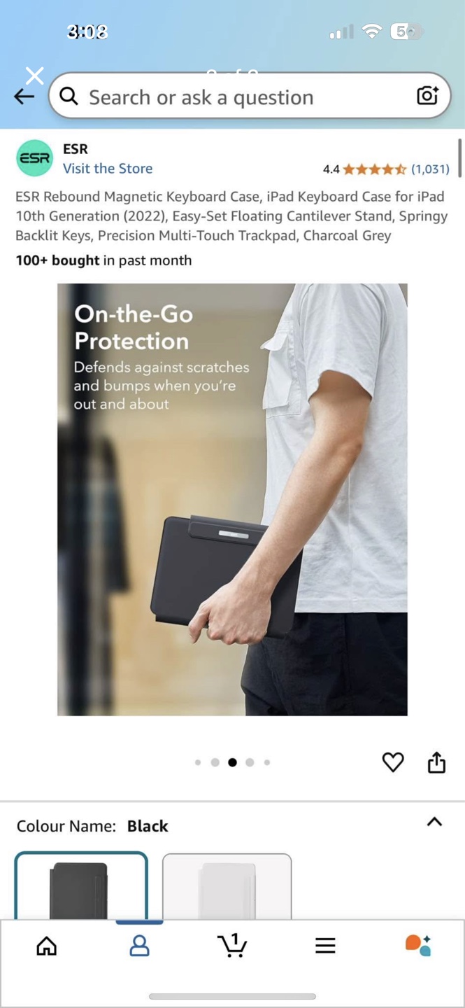 Magnetic Keyboard Case for iPad 10th Gen - photo 4