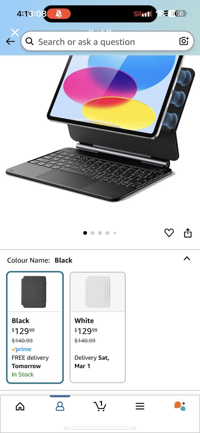 Magnetic Keyboard Case for iPad 10th Gen