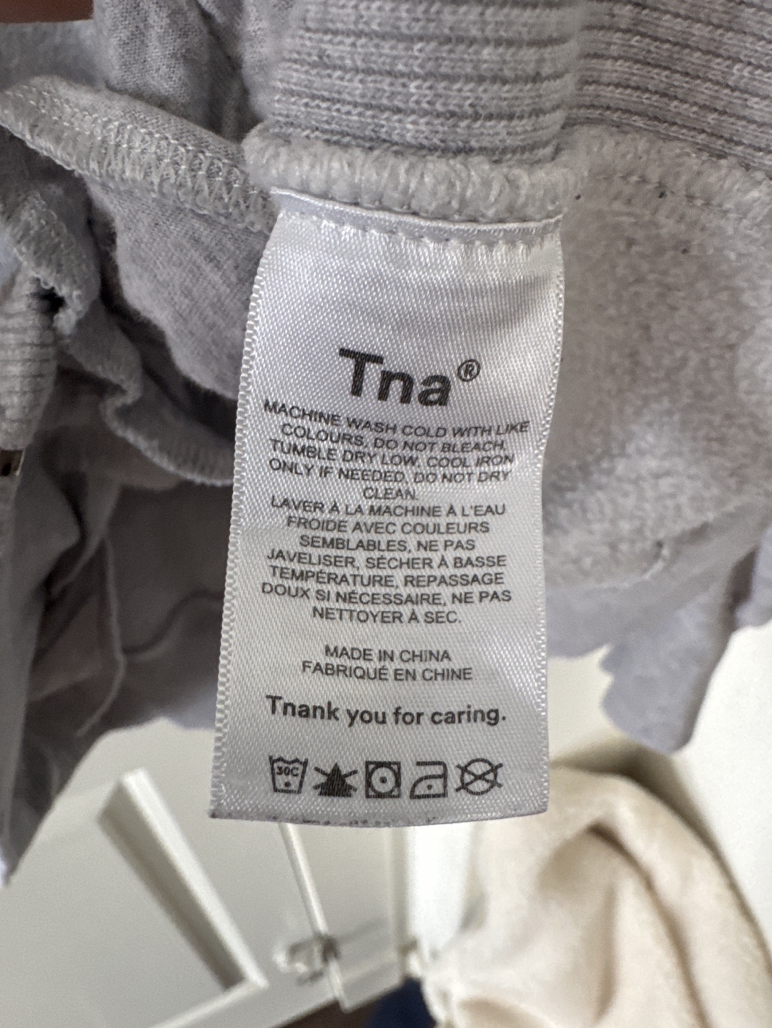 Tna® Grey Zip-Up Hoodie Size L - photo 3