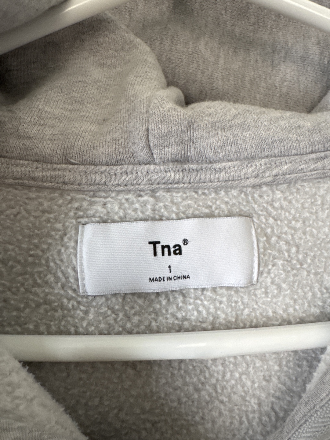 Tna® Grey Zip-Up Hoodie Size L - photo 2