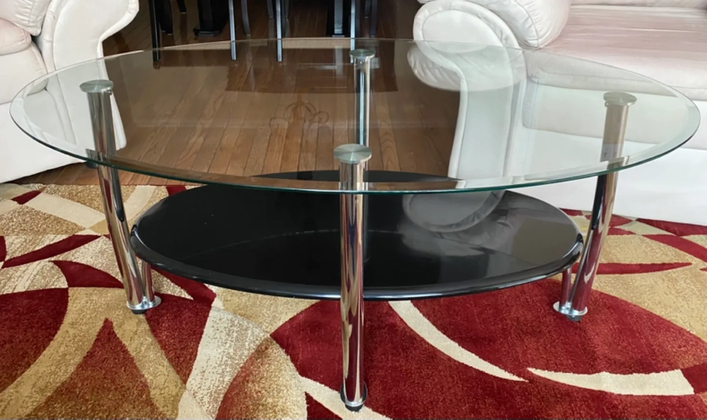 Glass-top Coffee Table Set with Two End Tables image indicator(6)