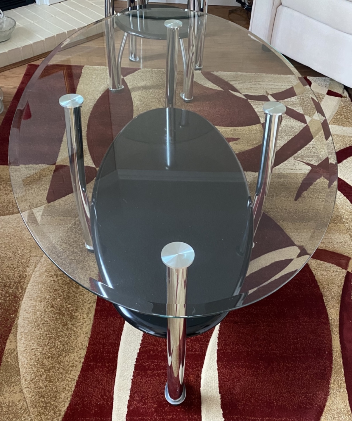 Glass-top Coffee Table Set with Two End Tables - photo 5
