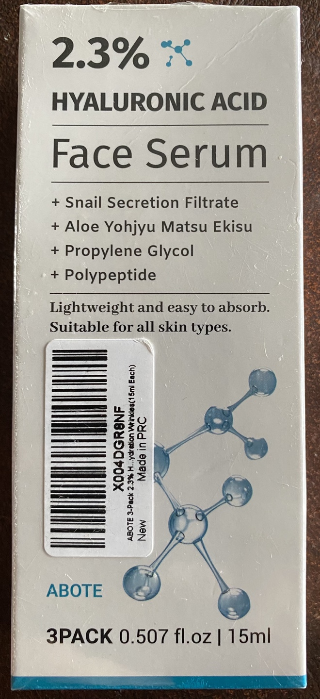 ABOTE 3-Pack 2.3% Hyaluronic Acid Face Serum - photo 5