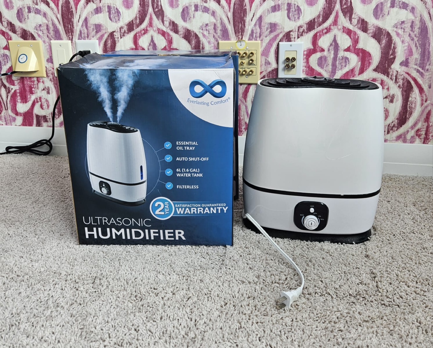 Everlasting Comfort Ultrasonic Humidifier