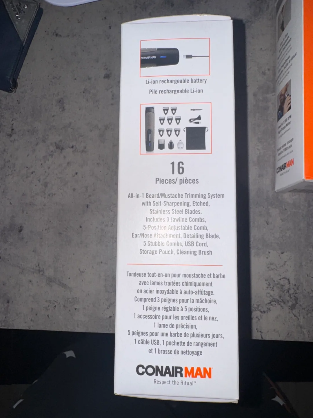 Conairman All-in-One Lithium-Ion Cordless Trimmer - 16 Pieces image indicator(2)