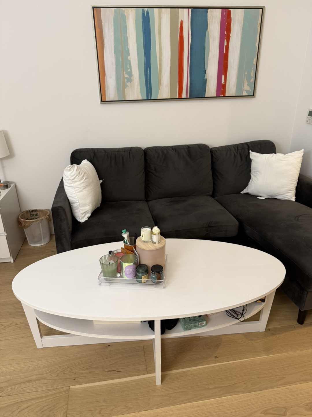 Oval Coffee Table with Lower Shelf - photo 2