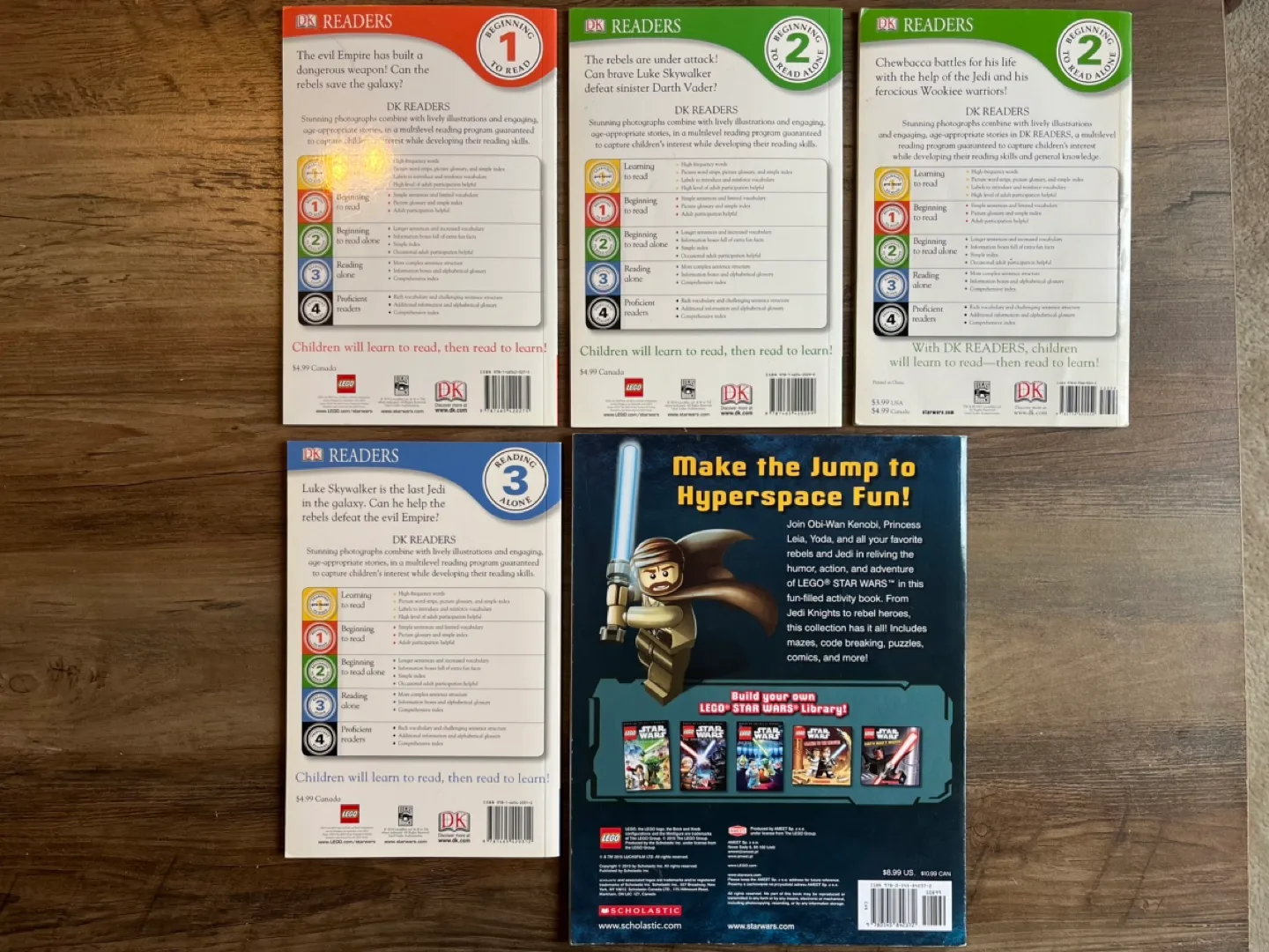 Bundle of DK Star Wars Readers and LEGO Comic/Activity Book image indicator(2)