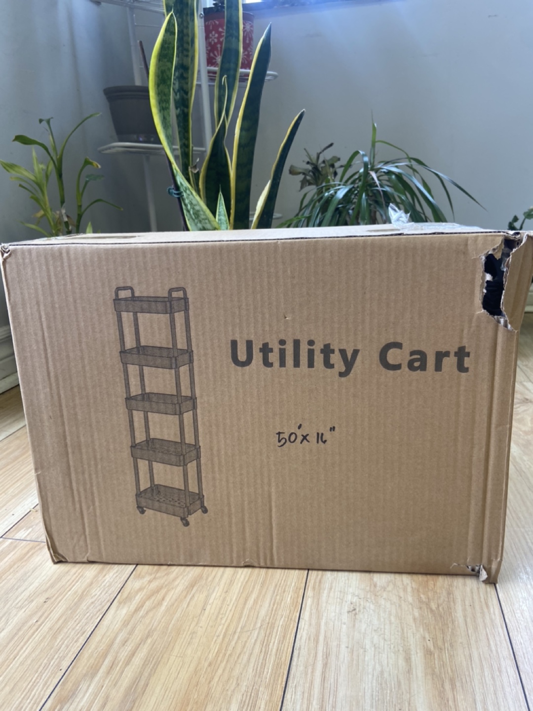 New 5-Tier Utility Cart - Black
