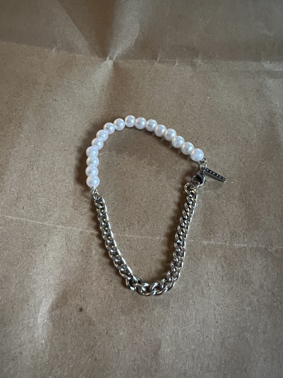 Pearl and Chain Bracelet