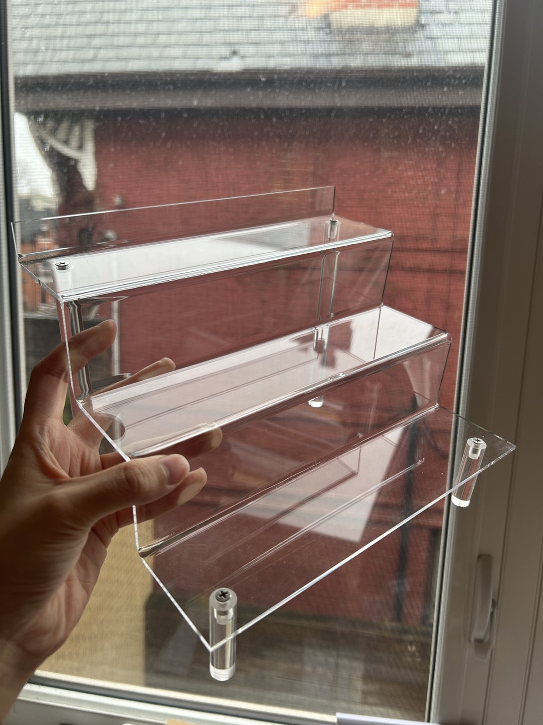 Acrylic Three-Tiered Display Stand