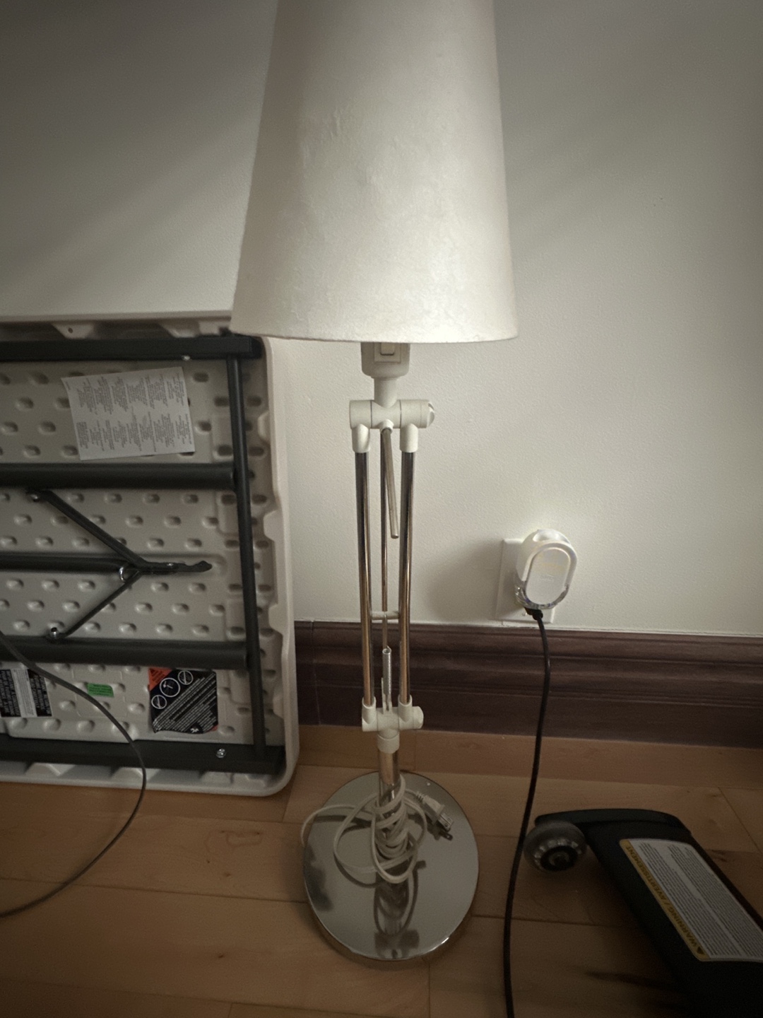 Adjustable Table Lamp with White Shade