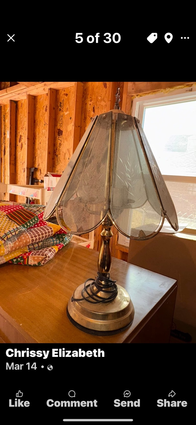 Vintage Tiffany Style Table Lamp