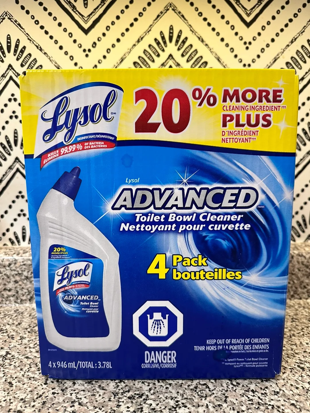 XL Lysol Advanced Toilet Bowl Cleaner 4-Pack thumbnail
