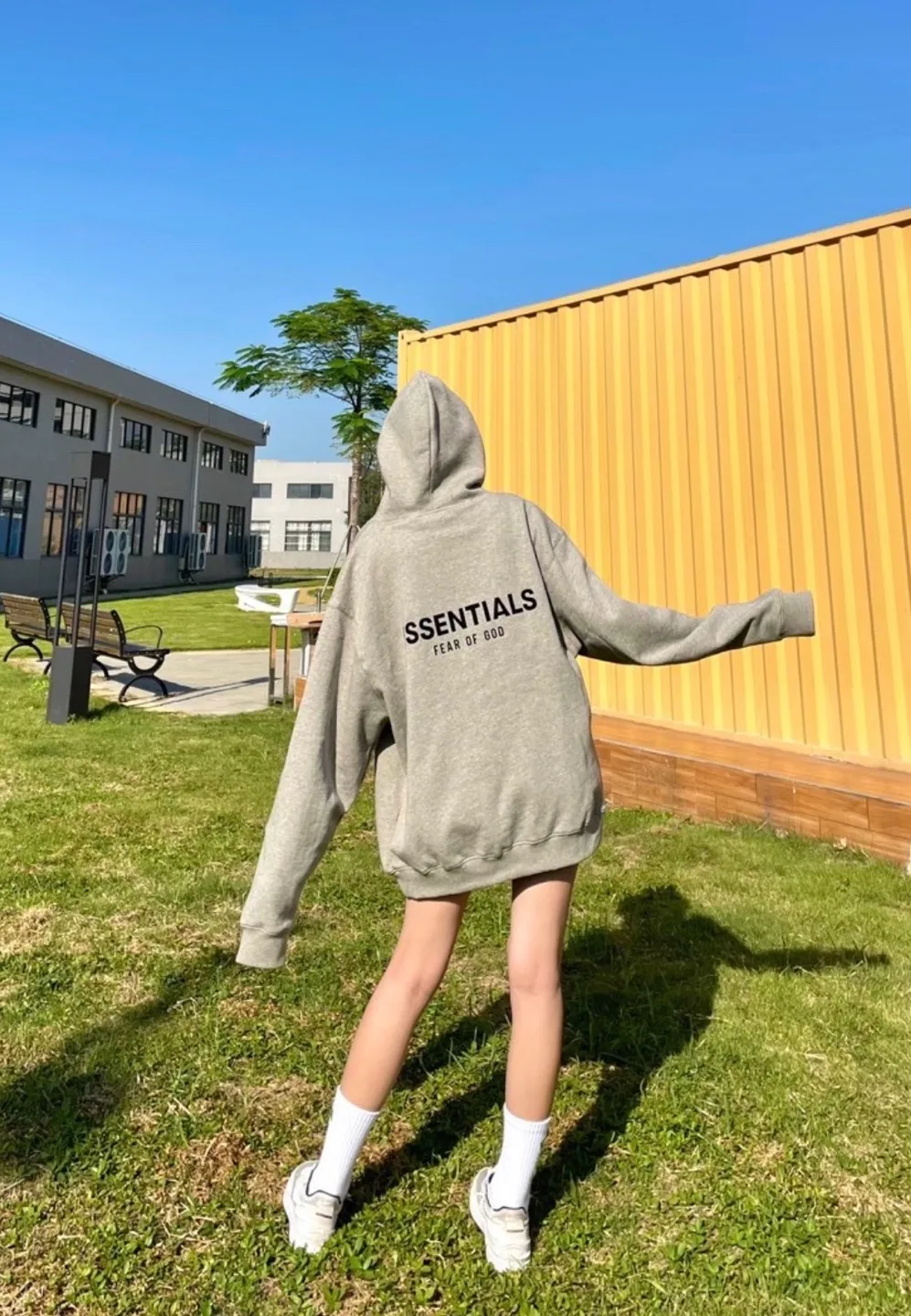 Fear of God Essentials Grey Hoodie thumbnail