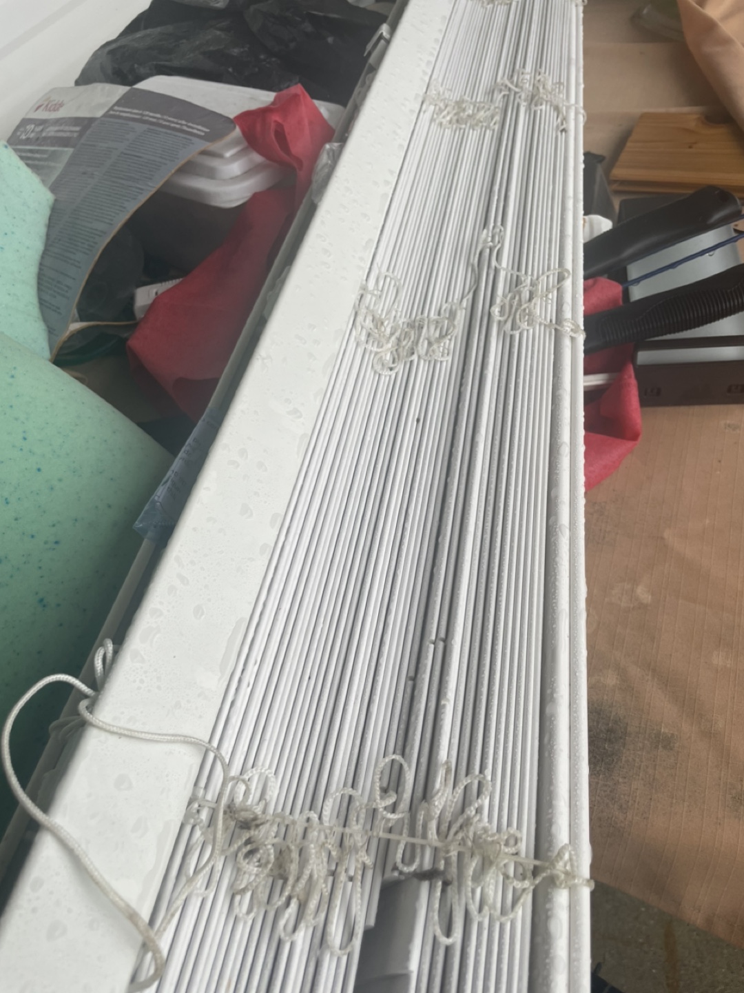 White Mini Blinds 64" x 2