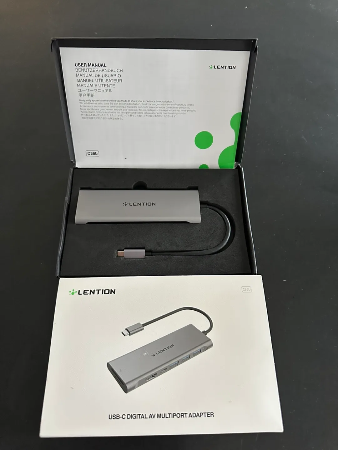 LENTION USB-C Digital Hub AV Multiport Adapter image indicator(2)