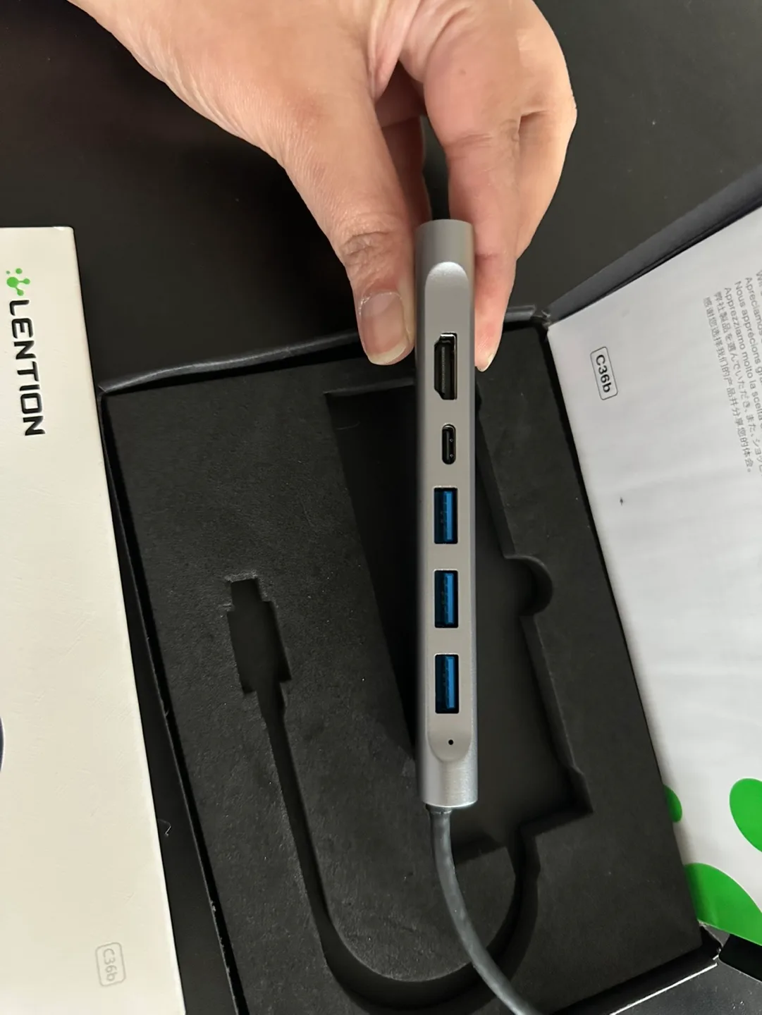 LENTION USB-C Digital Hub AV Multiport Adapter image indicator(4)