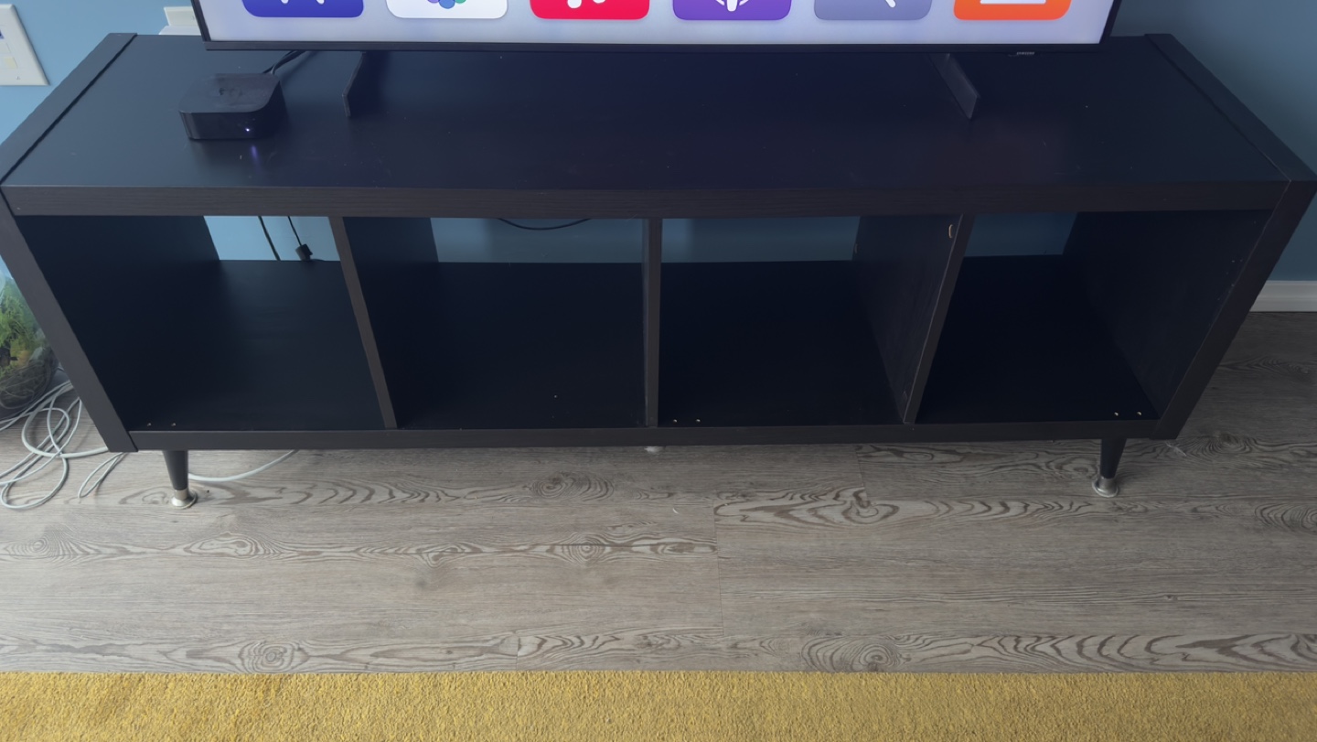 Black TV Stand with Storage