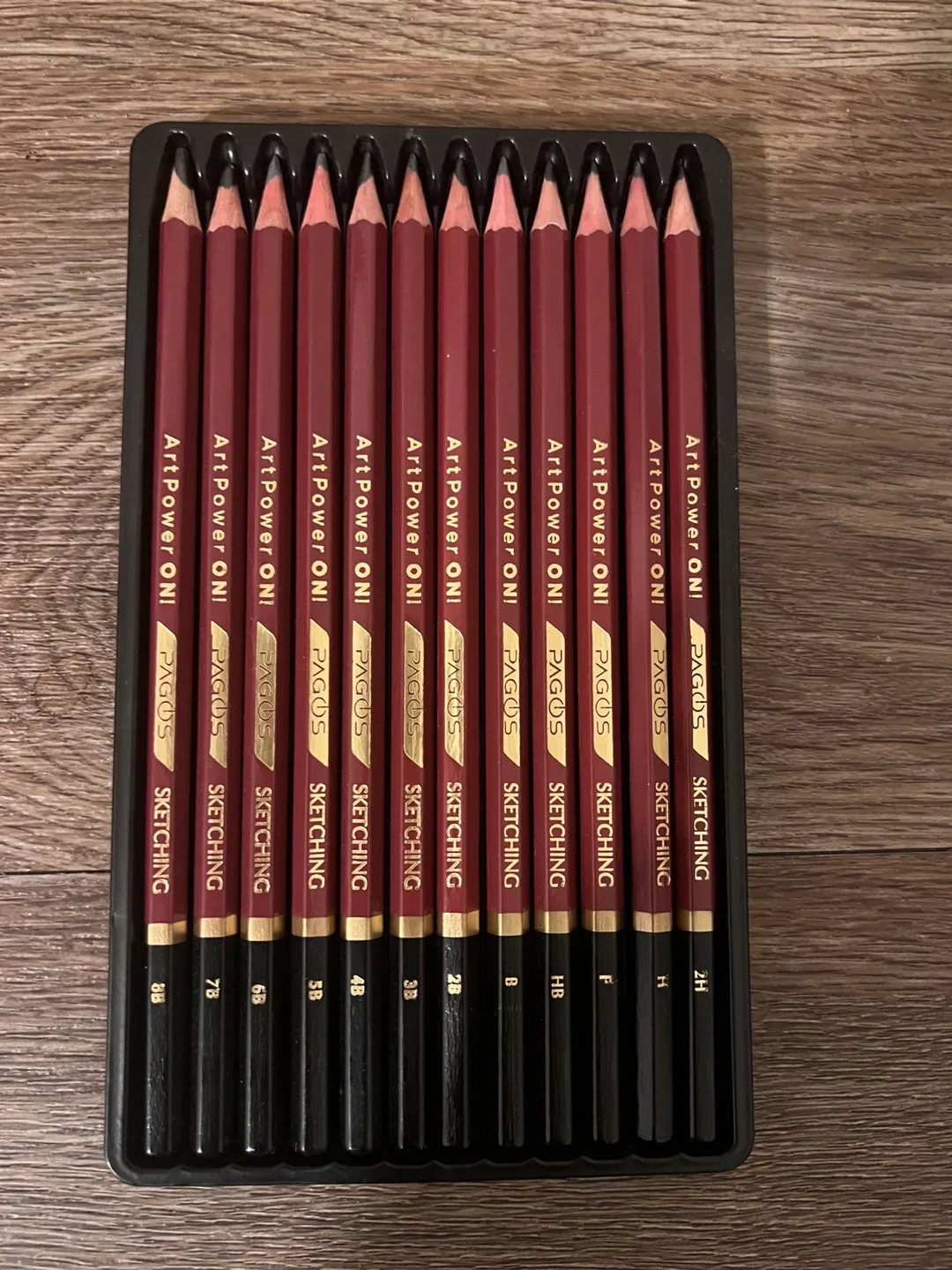 PAGOS Art Power ON! Sketching Pencils 12-Piece Set image indicator(2)