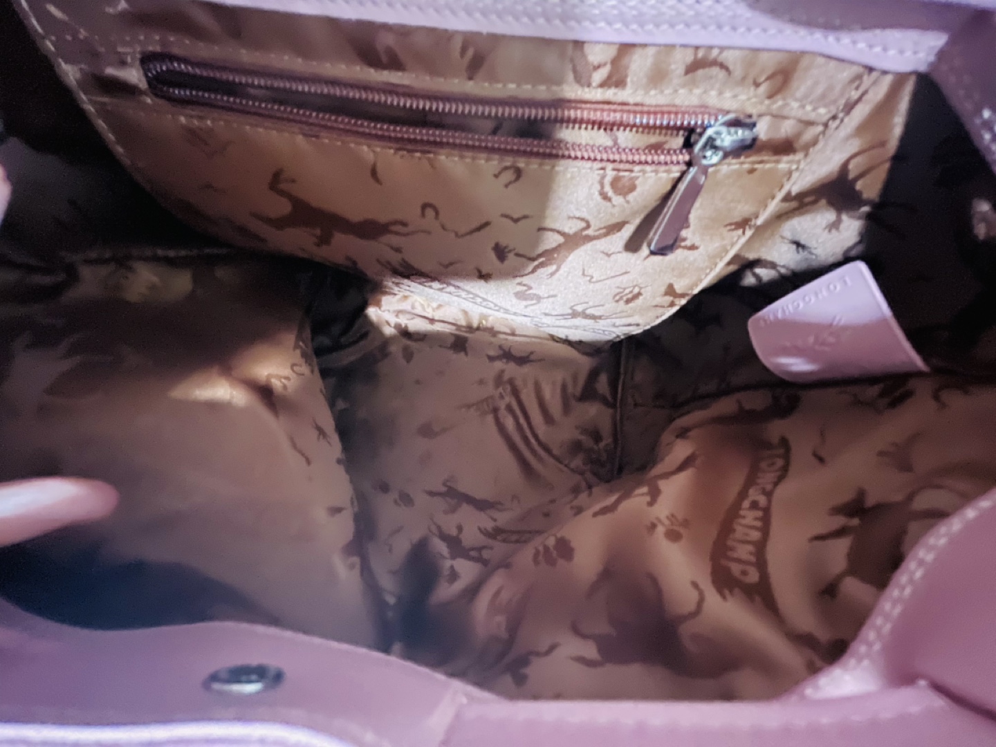 New Longchamp Le Pliage Cuir Backpack - Pink - photo 4