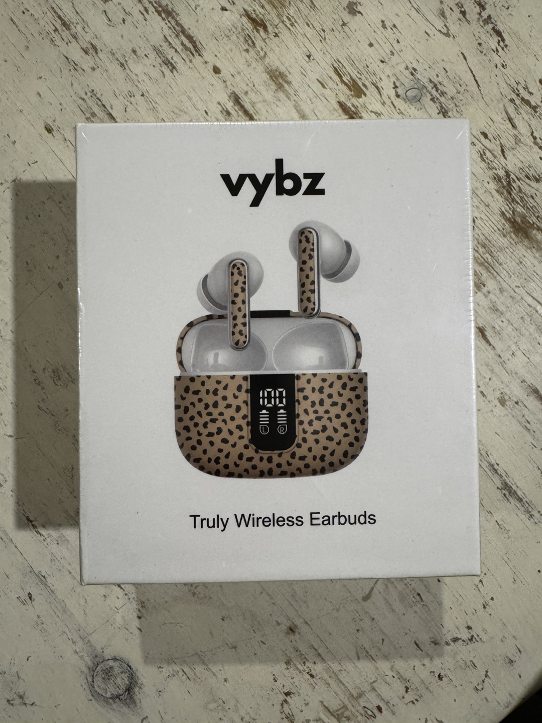 Vybz Truly Wireless Earbuds - Leopard Print