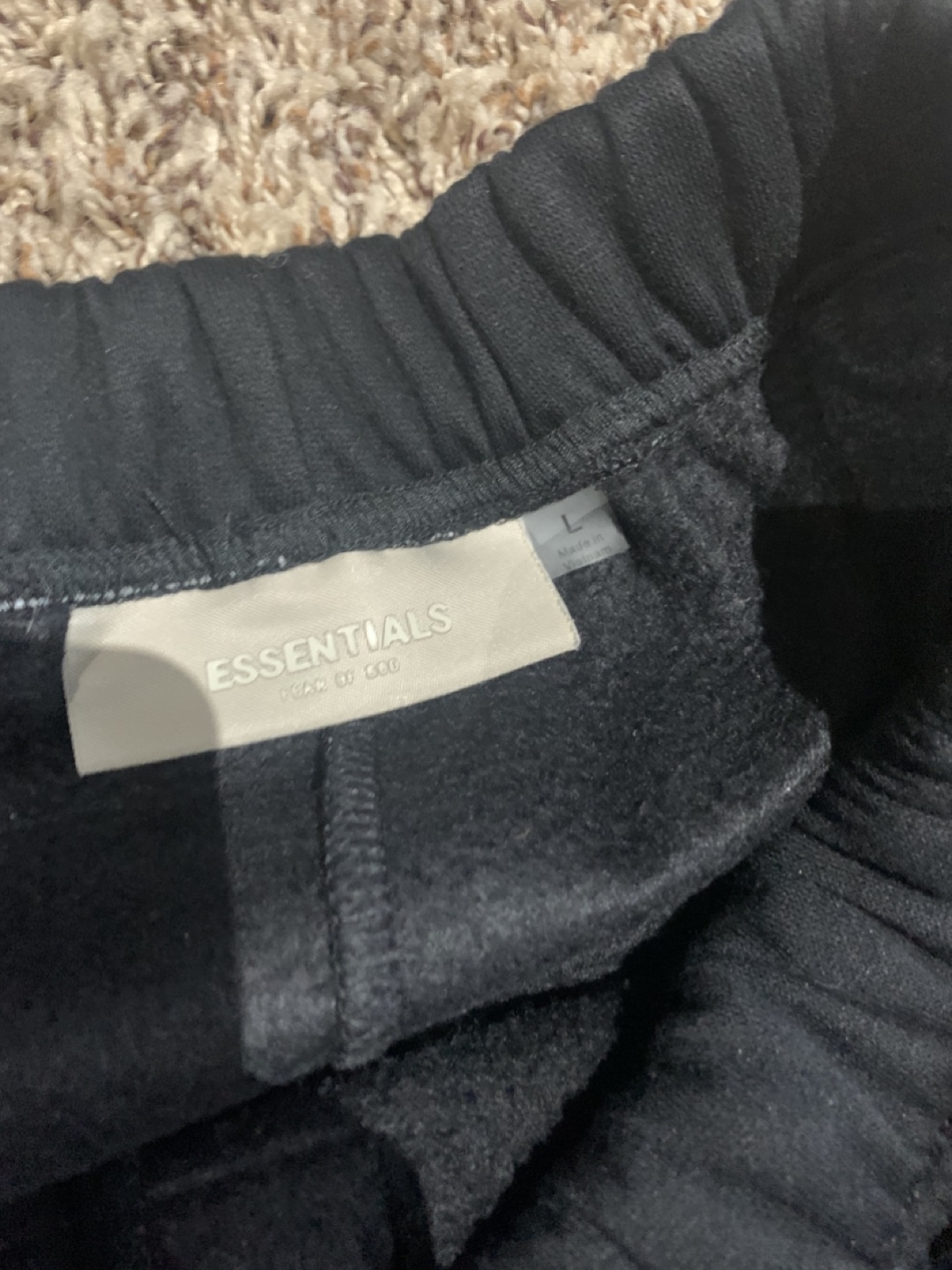 Fear of God Essentials Black Hoodie and Joggers Set - photo 2