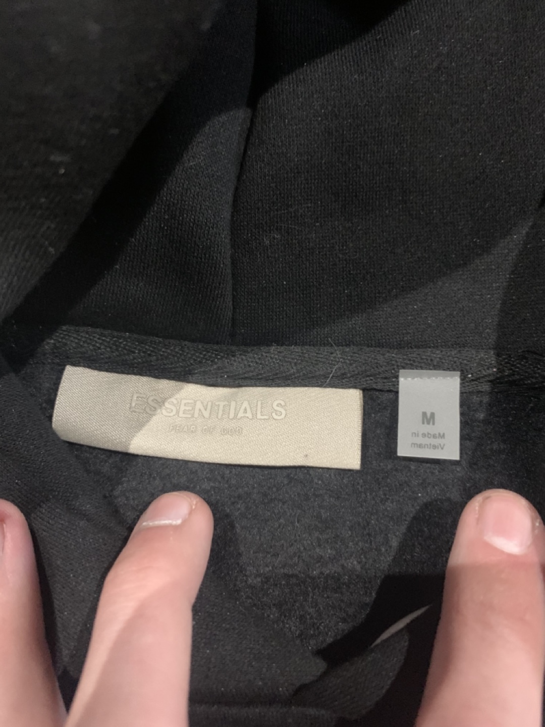 Fear of God Essentials Black Hoodie and Joggers Set - photo 3
