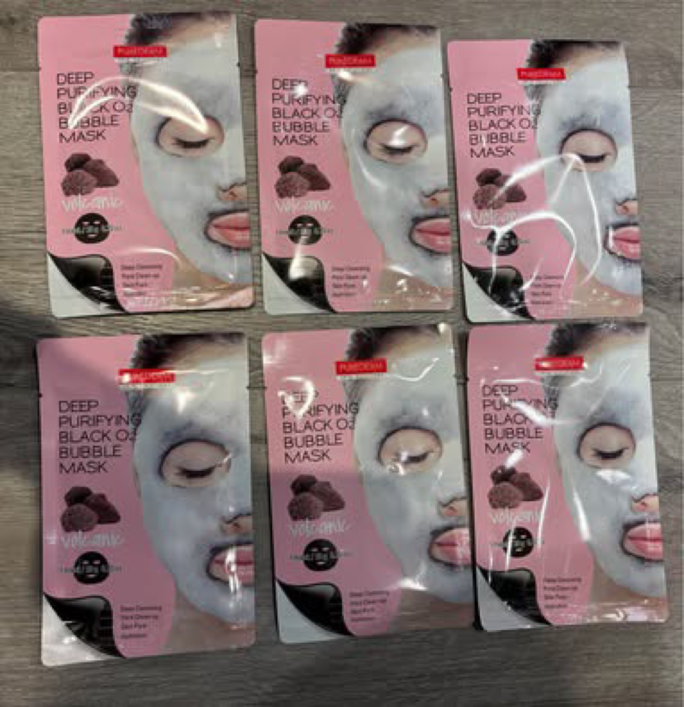 $5 for 6 New Purederm Deep Purifying Black O2 Bubble Mask - photo 2