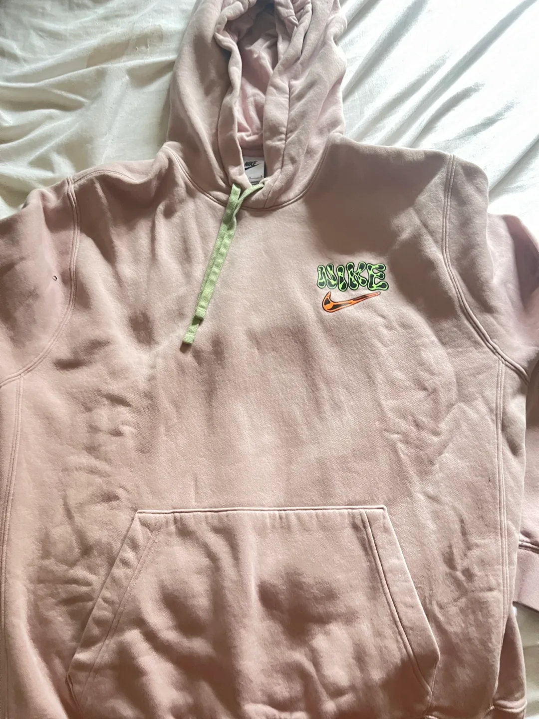 Nike Pink Hoodie Sz L image indicator(2)