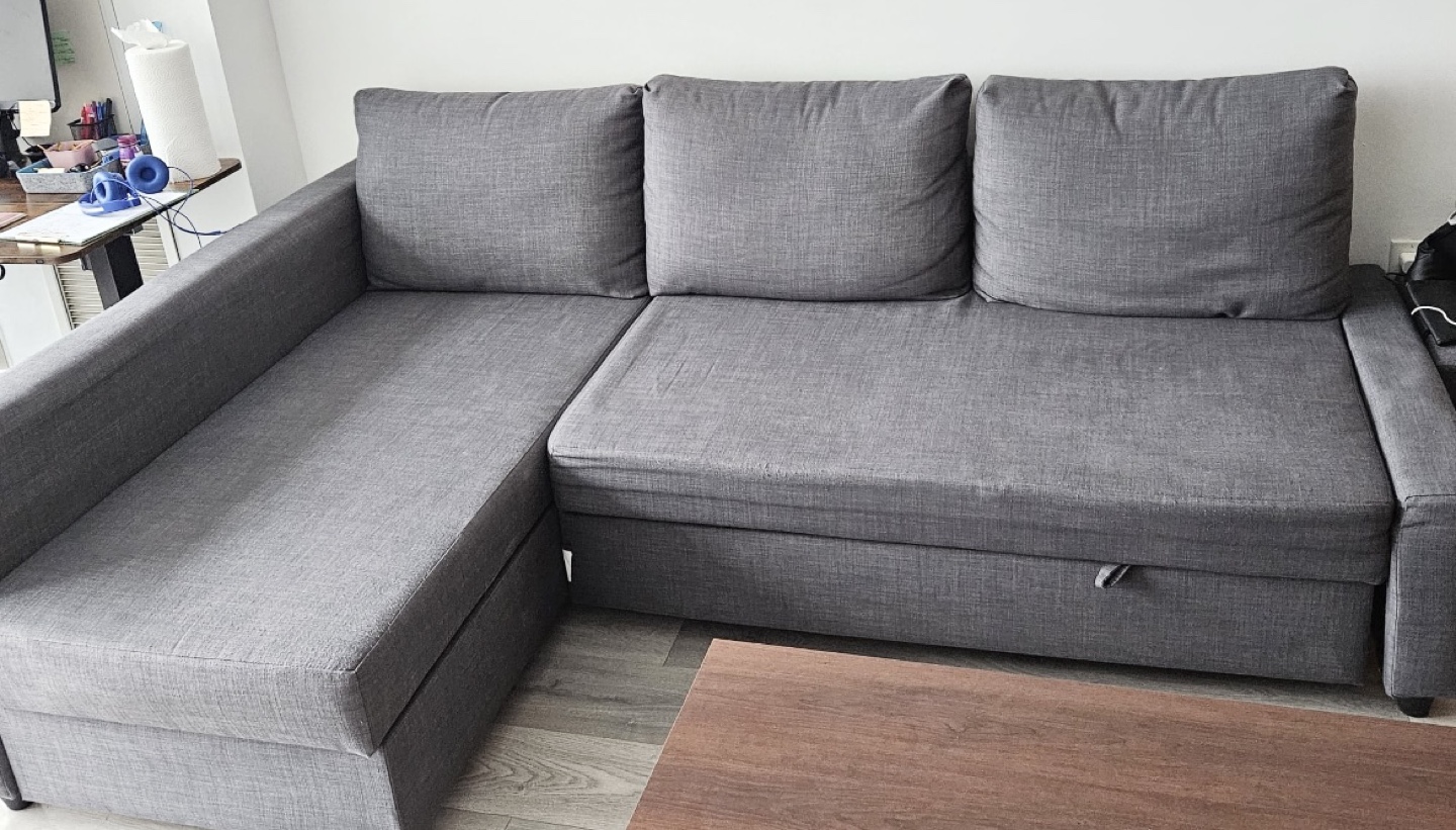 IKEA FRIHETEN Corner Sofa-Bed, Grey - photo 2