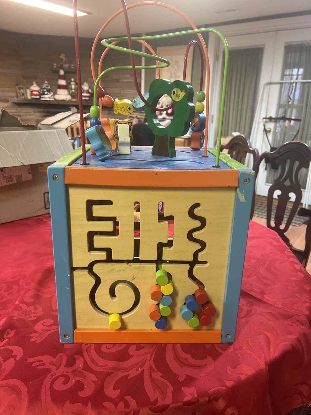 Wooden Activity Cube Toy for Toddlers - photo 3
