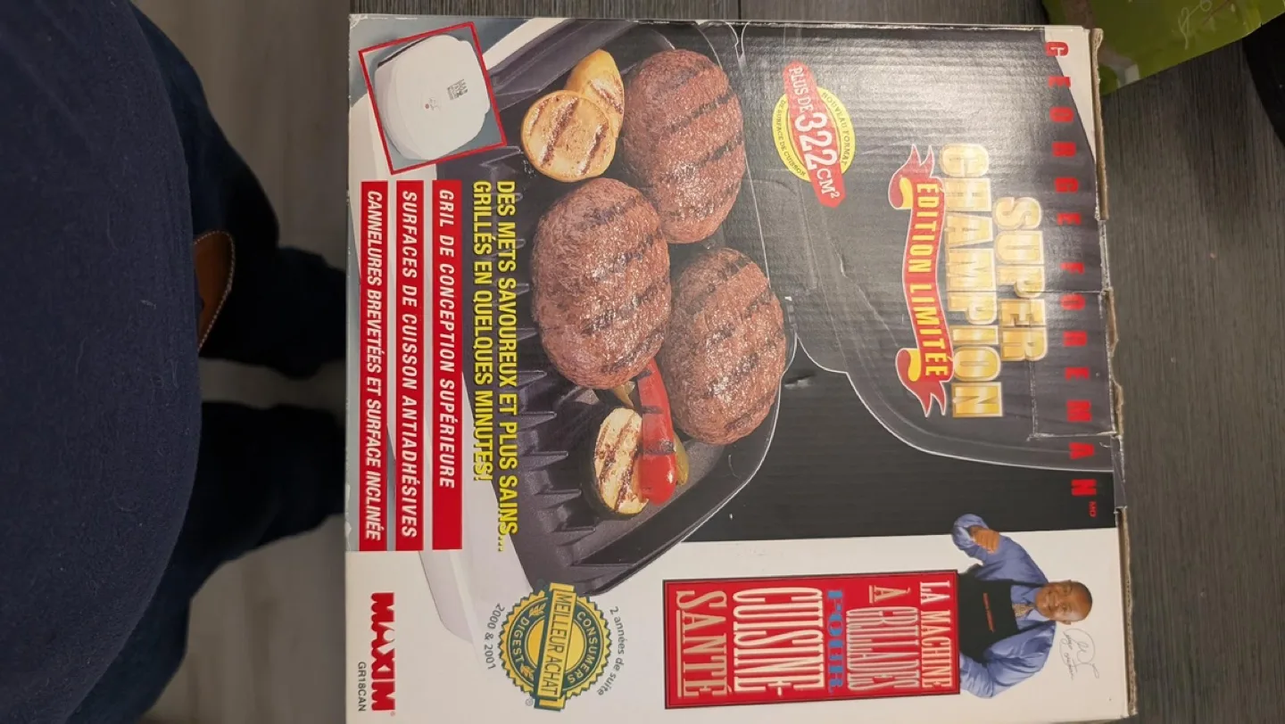 George Foreman Super Champ Limited Edition Grill image indicator(3)