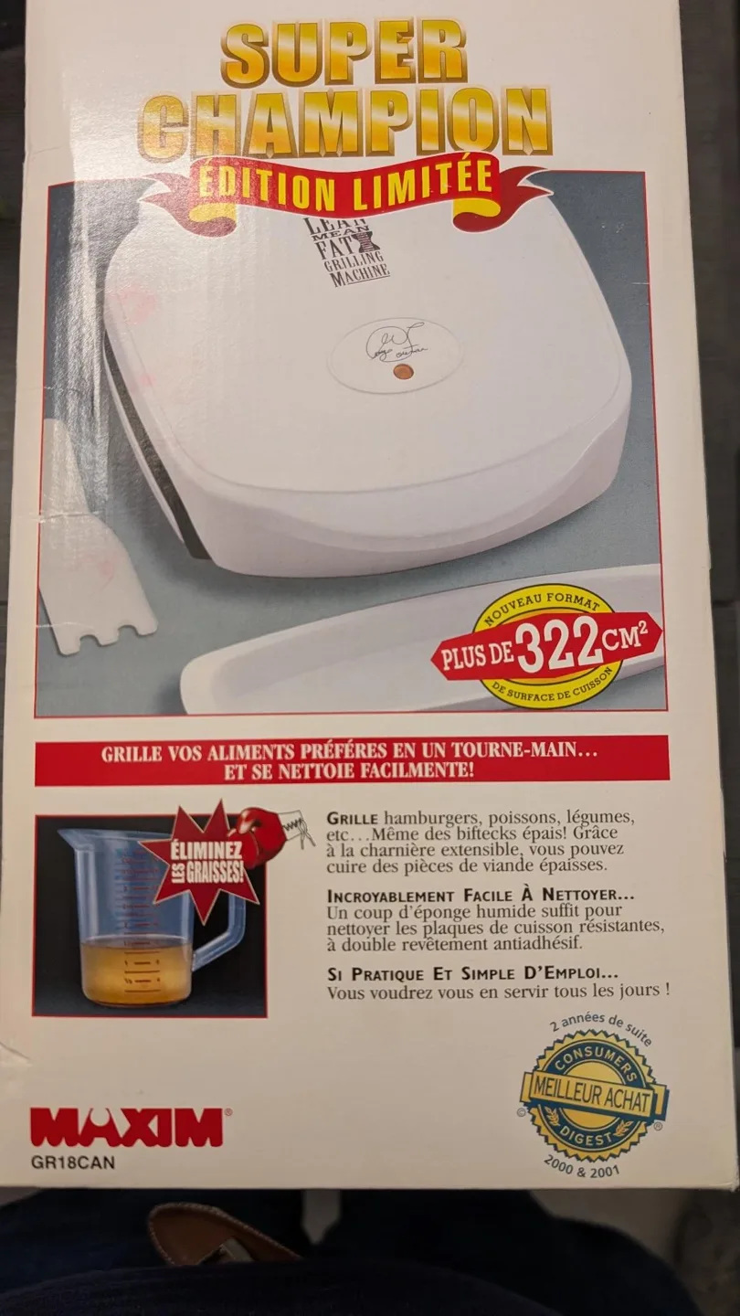 George Foreman Super Champ Limited Edition Grill image indicator(4)