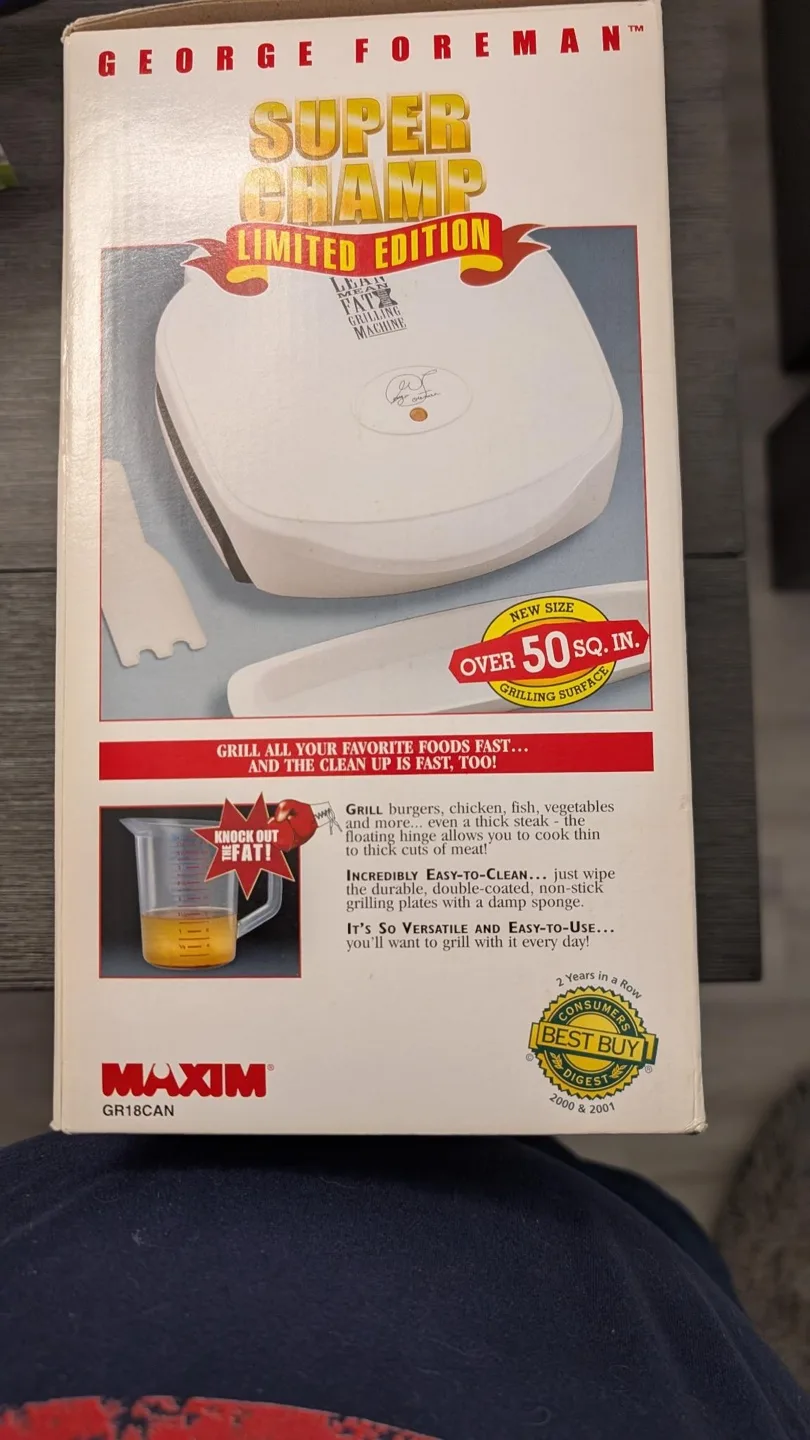 George Foreman Super Champ Limited Edition Grill image indicator(2)