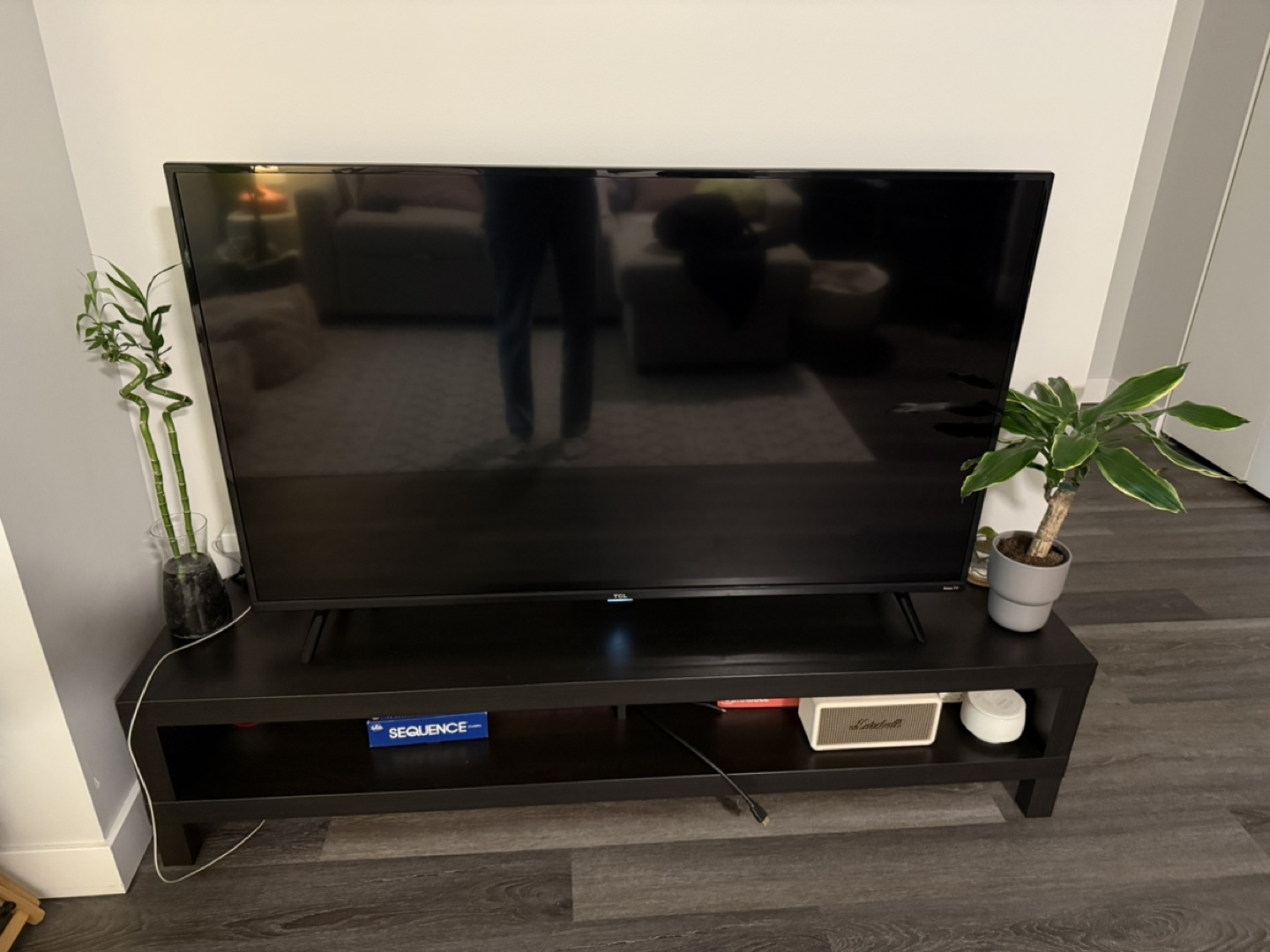 IKEA Black TV Stand - photo 2