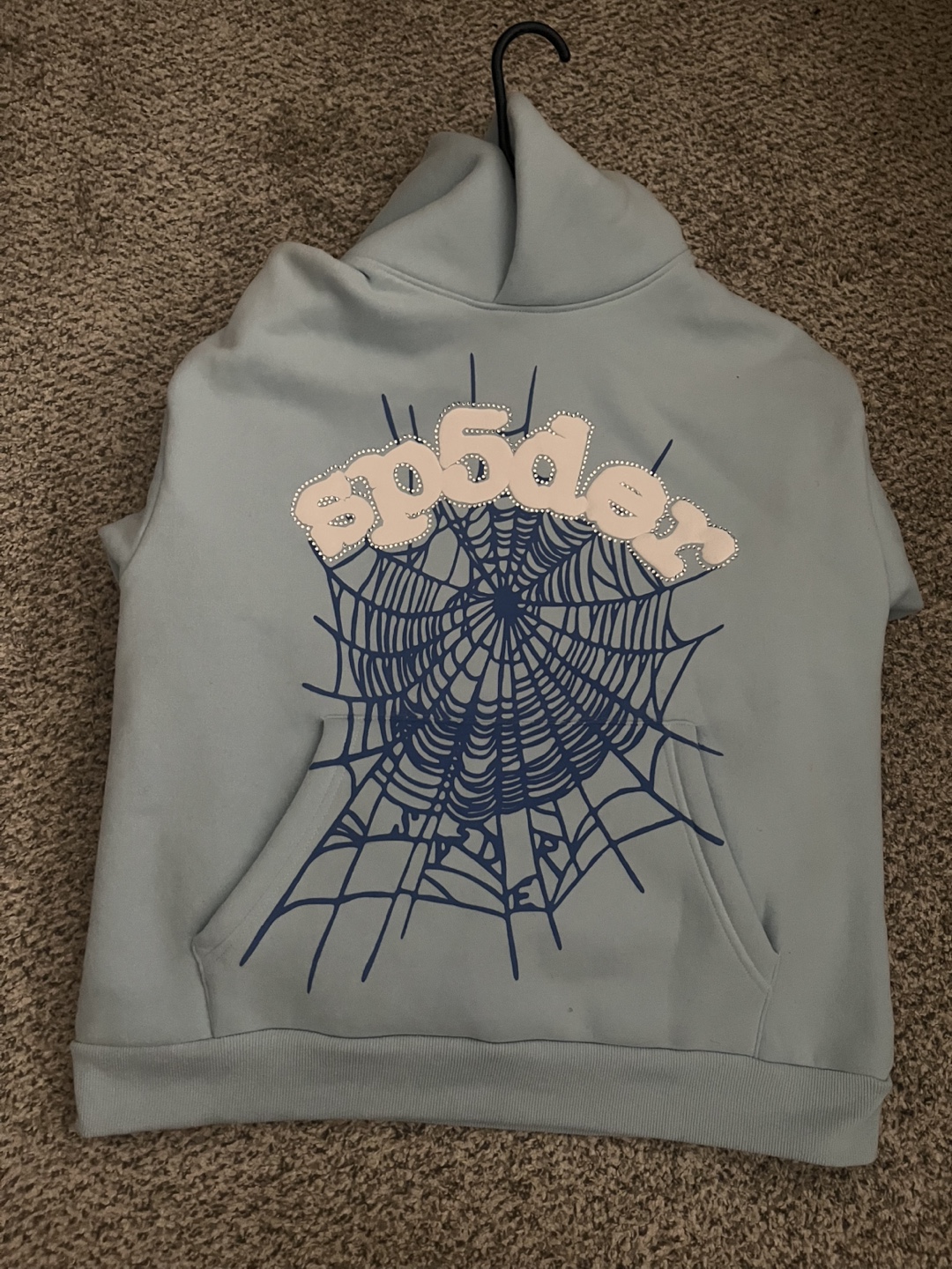 Spooder Baby Blue Hoodie - photo 2